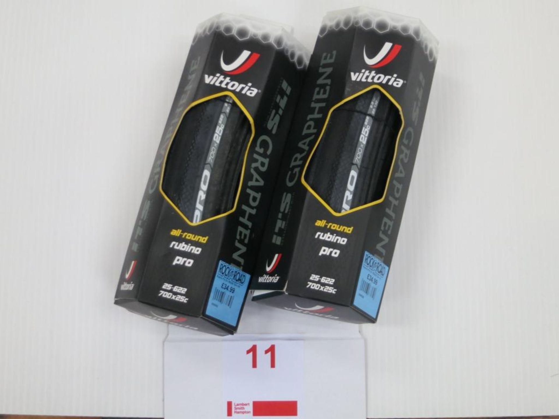 2x Vittoria Rubino Pro G+ 700x25 Tyre SRP £69.98