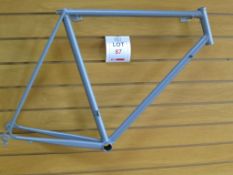 1x Argos Cycles, Thron Steel, 56cm Frame, Satin Pearl Grey. Renovation. SRP £475