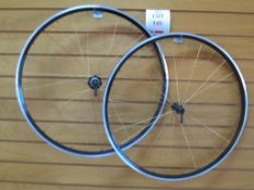 1x Pair Handbuilt Road Wheels, GOLD DT Revolution Spokes, Novatec Hubs, Kinlin XR200 Rims SRP £490