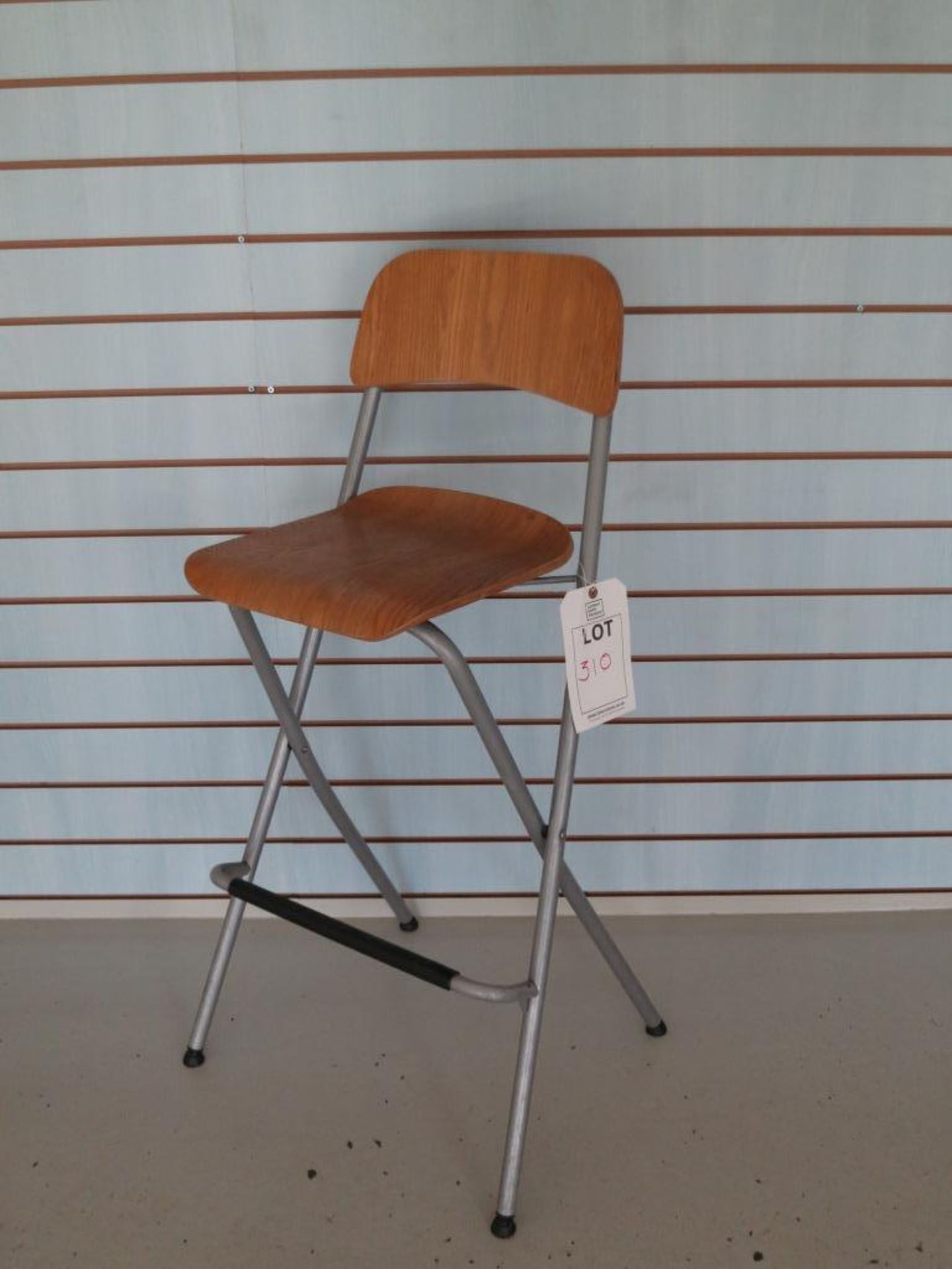 Oak Veneer Bar Stool, folding. SRP £27