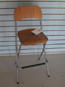 Oak Veneer Bar Stool, folding. SRP £27