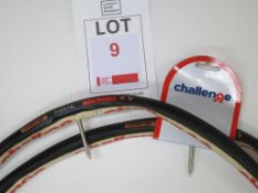 2x Challenge Forte 22mm Black/Black Tubular Tyre SRP £129.98