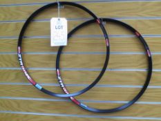 2x ZTR Olympic Disc 32h Black Lite Rim Stans Notubes SRP £119.98