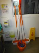 Qty of assorted cleaning equipment