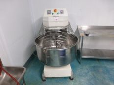 Brook variable speed spiral dough mixer, bowl dia. 800mm