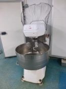 Unbranded variable speed spiral dough mixer, bowl dia. 800mm