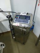 Linx 6900 P692 inkjet coder/ printer (2008), Serial no. EO603 with Linx stainless steel mobile