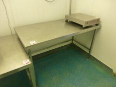 Stainless steel 5-tier trolley, 850mm x 540mm x 1550mm high