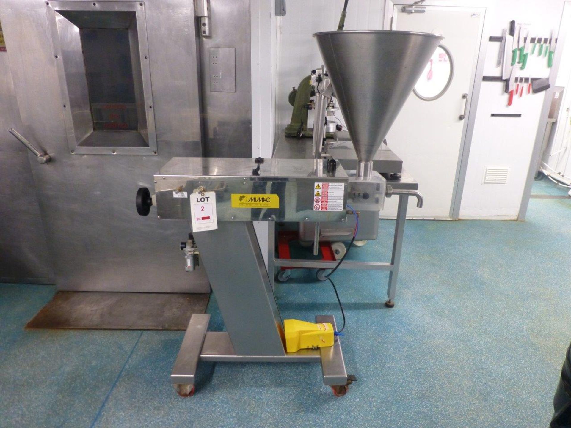 Mimac single head mobile doser with foot operated control