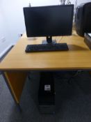 Dell Optiplex 3020 Core i3 tower personal computer (no hard drive) with flat screen monitor,