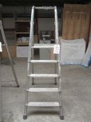 Tubesca tubes aluminium step ladder, 5 tread (not EN marked)