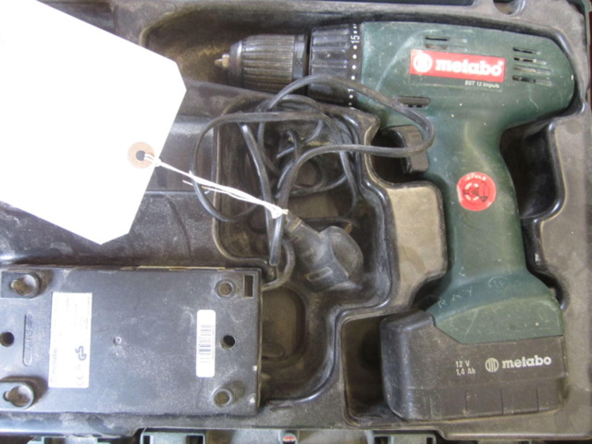 Metabo BST12 Impuls cordless drill, charger, battery, case