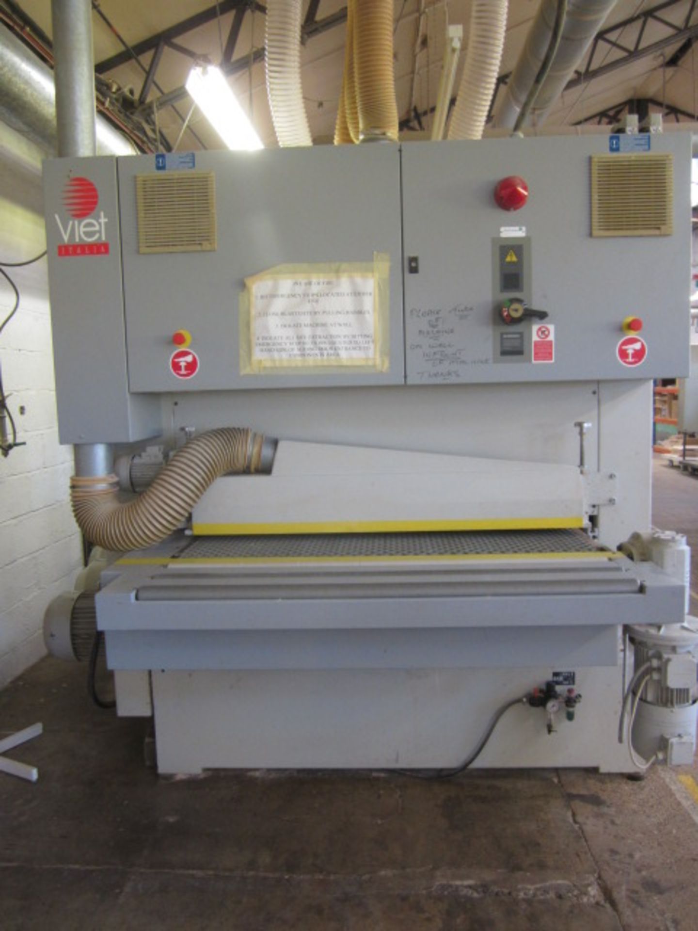 Viet Challenge 333-TM through feed triple belt drum sander, serial no: 4505239 (2001), Uniop - Image 2 of 10