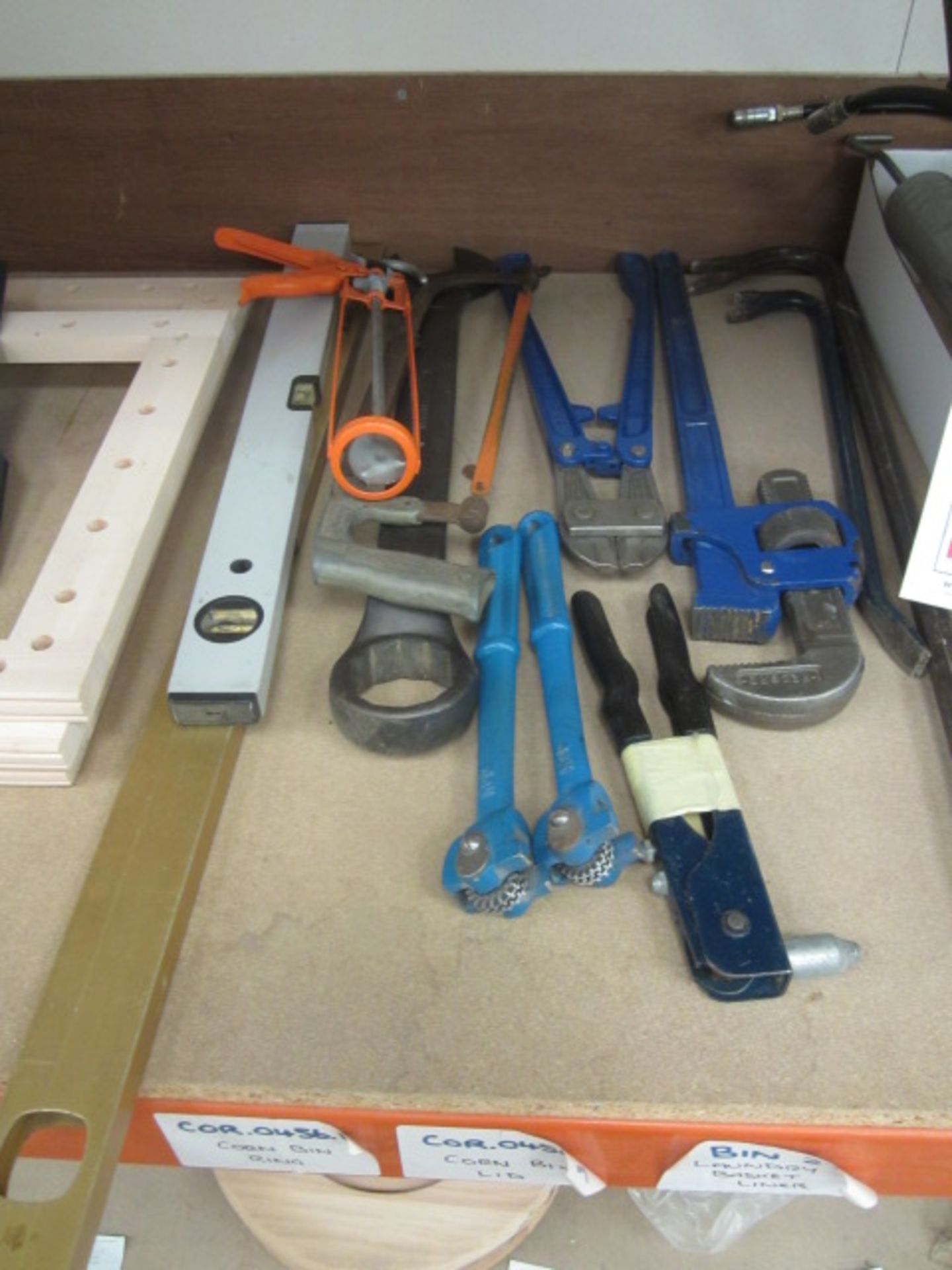 Quantity of assorted hand tools including allen keys, screwdrivers, socket sets, solder iron,