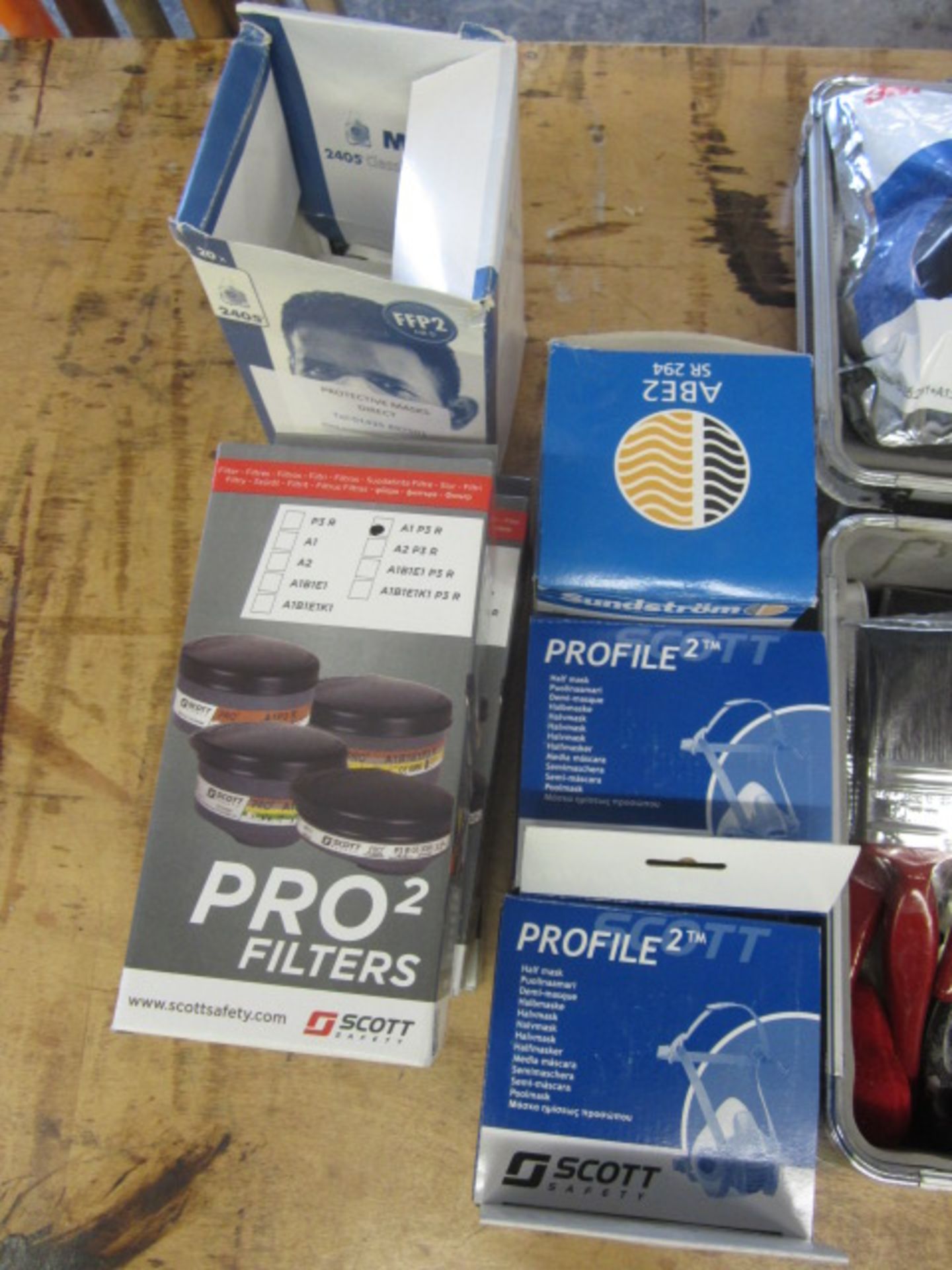 3 x boxes of Pro 2 filters, Profile 2 half masks, Direct protective masks, coveralls, particle - Image 2 of 4