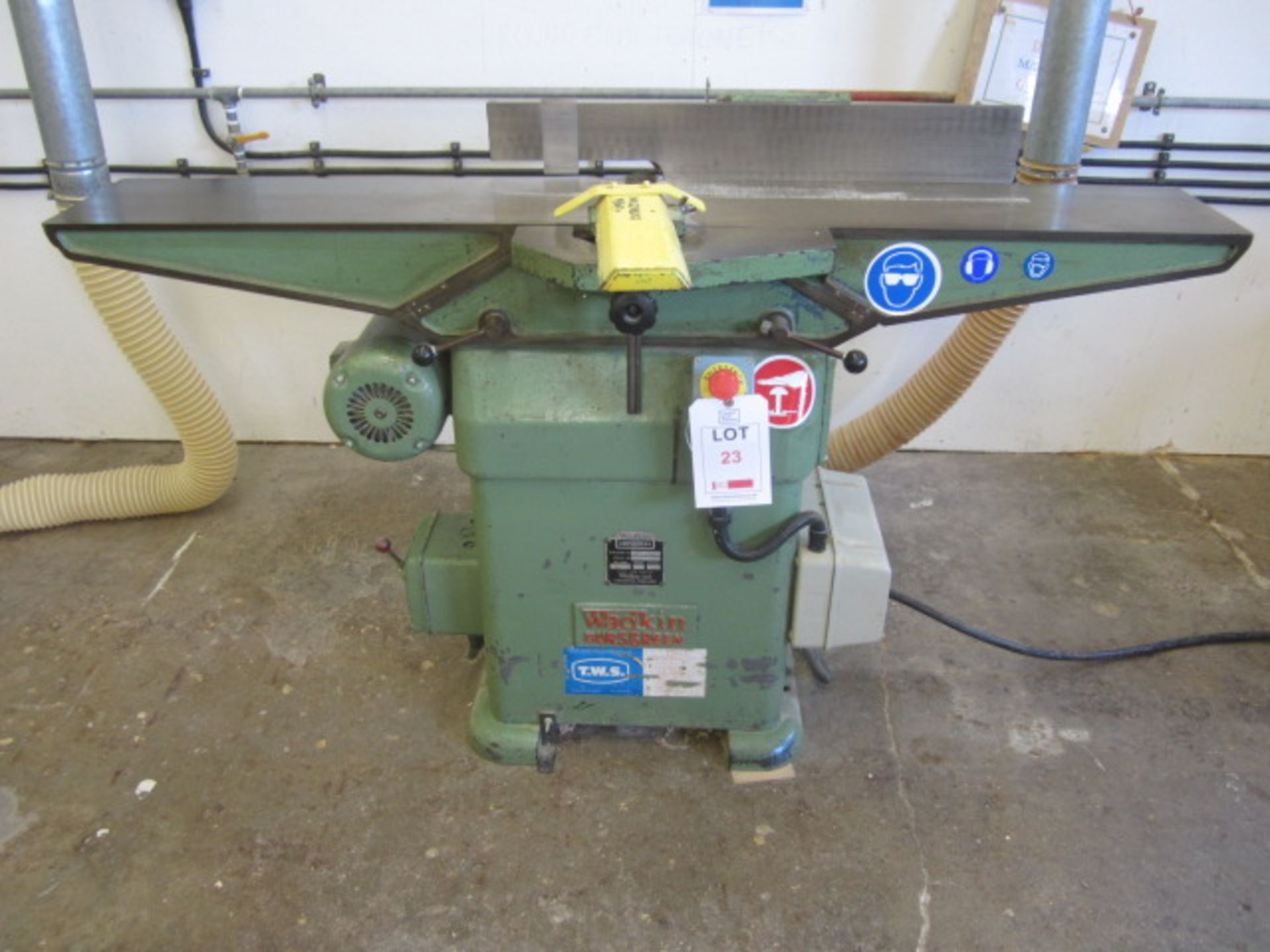 Wadkin Bursgreen 230mm planer, serial no: BFT60205