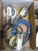 3 x assorted pneumatic orbital sanders