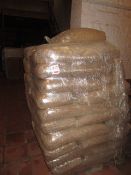 5 x pallets of wood pellets and approx. 40 bags