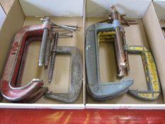 9 x various 'G' clamps