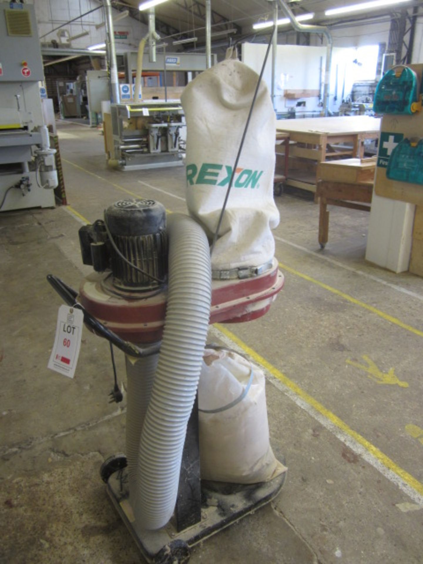 Rexon mobile single bag dust extractor, model DE-1000F, serial number 14607 - Image 2 of 4