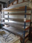 Bay of adjustable boltless stores racking, approx. size 2450mm x 780mm x height 2m