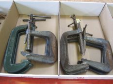 9 x various 'G' clamps