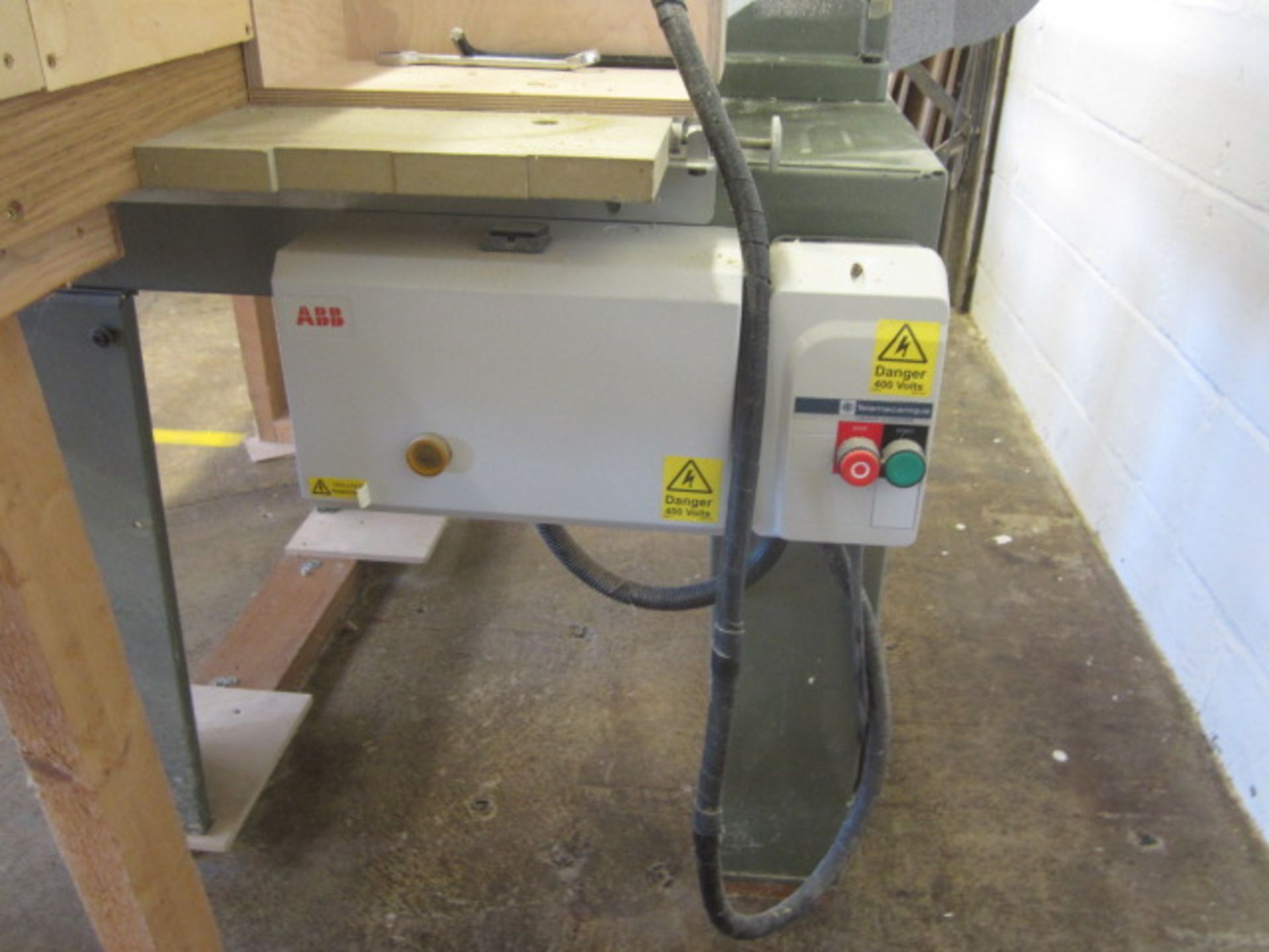 Holytek cross cut radial circular saw, model HR420, serial no: 4208179 (2004), with timber feed - Image 6 of 8