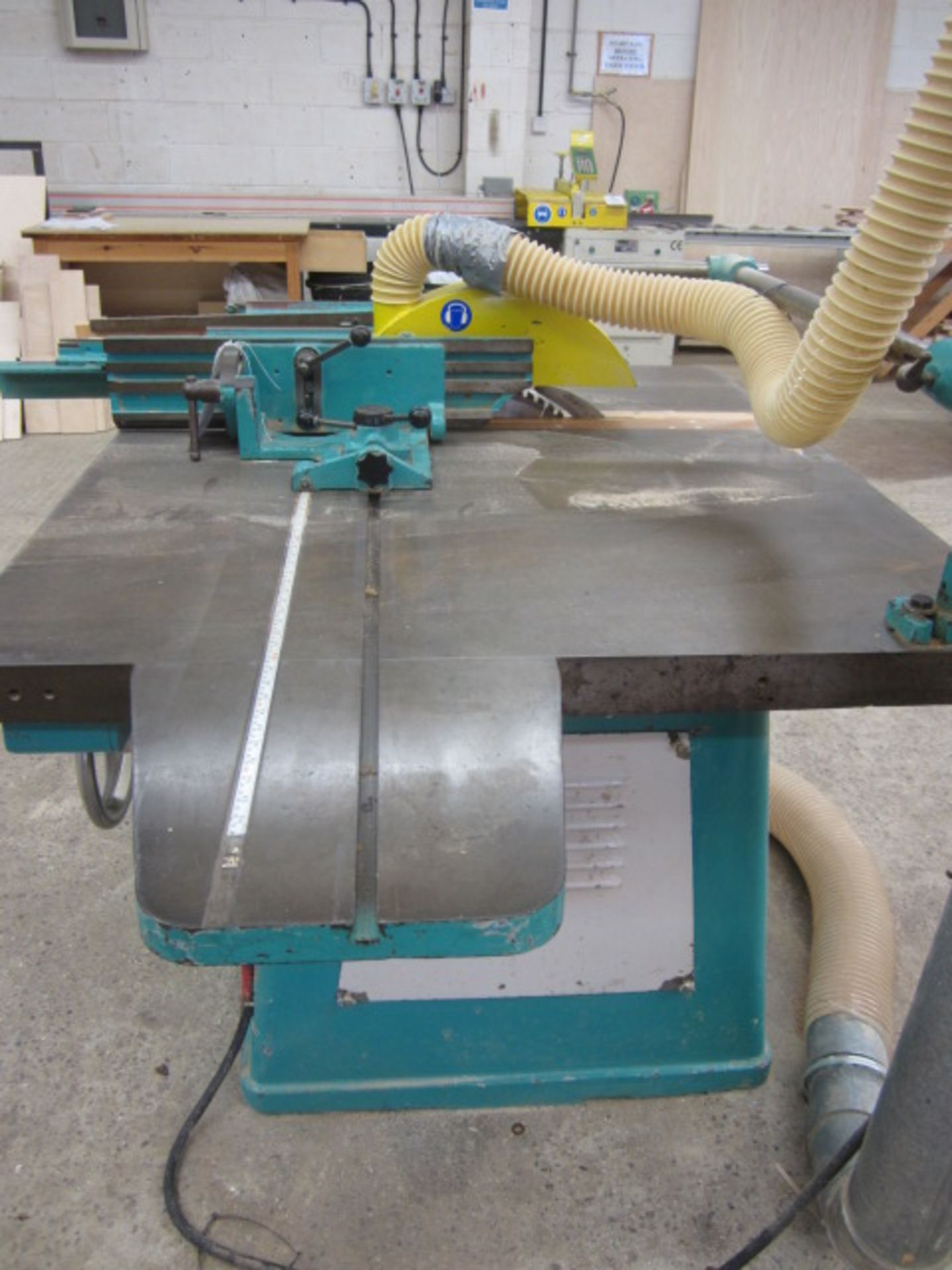 Wadkin split table 12" dimension circular saw, No PP741, ref no 78763 with table extension, 45° - Image 6 of 6