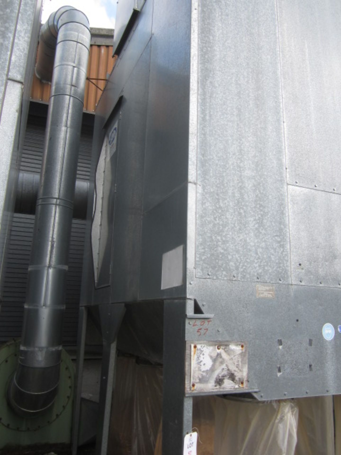 Airplants galvanised steel, heavy duty dust extraction unit, with 8 bag outlet , APL 50MD extraction - Image 3 of 8