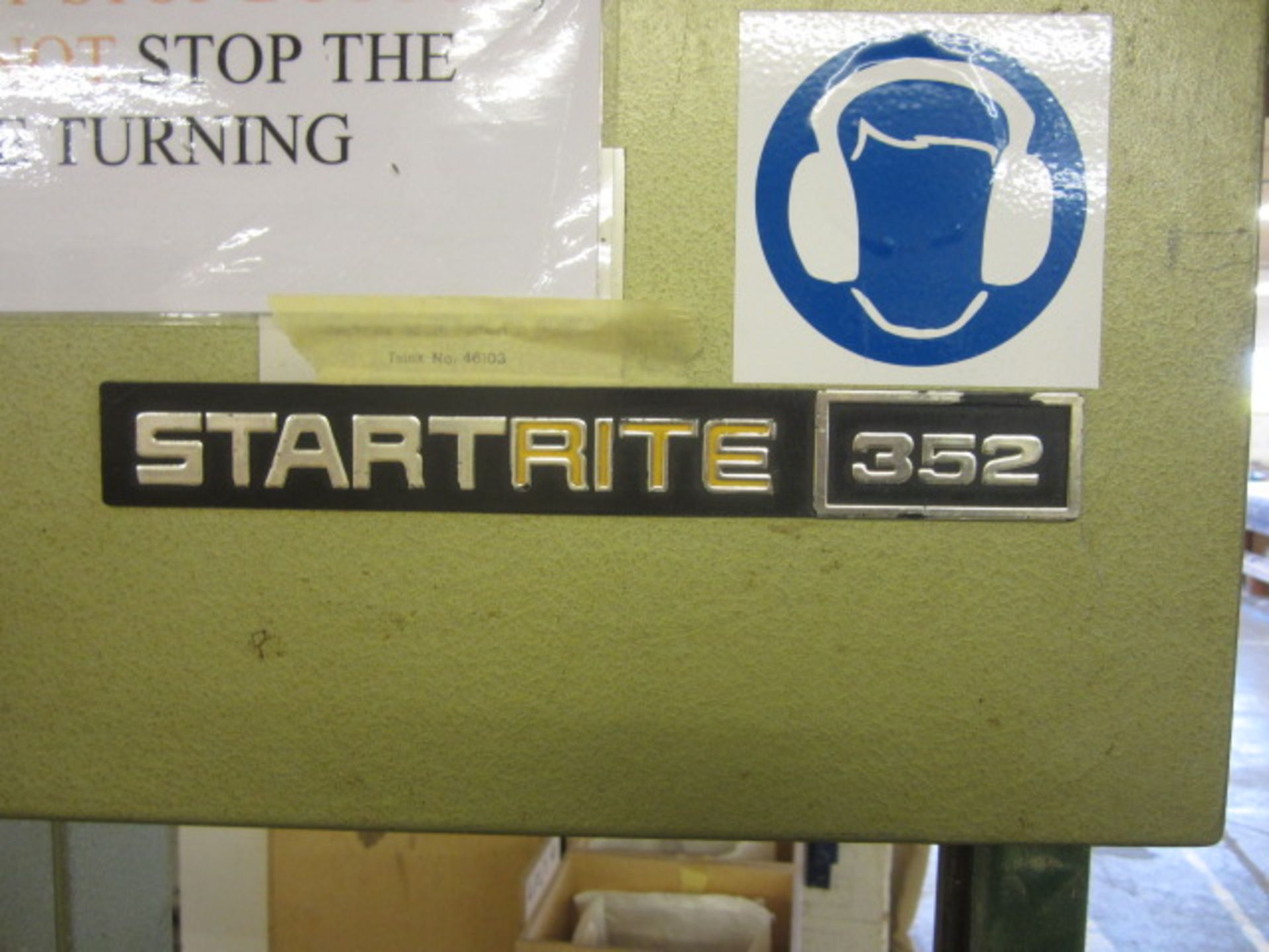 Startrite 352 vertical band saw, serial no: 80304. *NB: this item has no CE marking. The Purchaser - Image 6 of 6