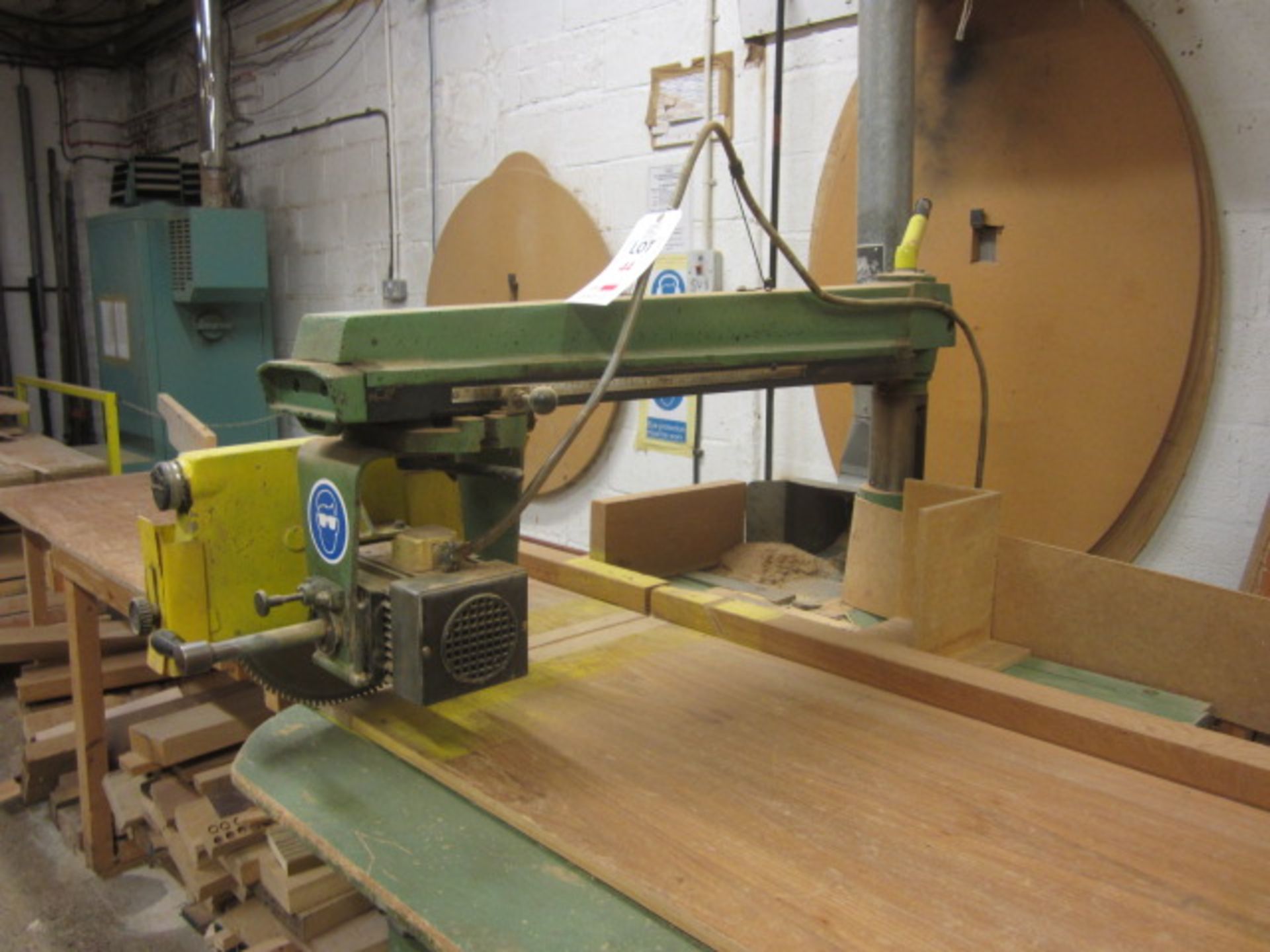 Wadkin Bursgreen cross cut radial arm, cut off saw, Driv Loc electronic DC injection brake, with - Image 5 of 5