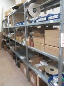 9 x bays of consumable stock including silent sliding drawer runners, light bezels, clips, drawer