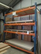Quantity of plywood sheet and off cut stock, as lotted (excluding racking)