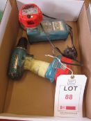 Makita cordless drill, 2 x batteries, charger