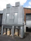 Airplants galvanised steel, heavy duty dust extraction unit, with 10 bag outlet, APL 60MD extraction