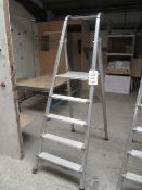 Tubesca tubes aluminium step ladder, 5 tread (not EN marked)