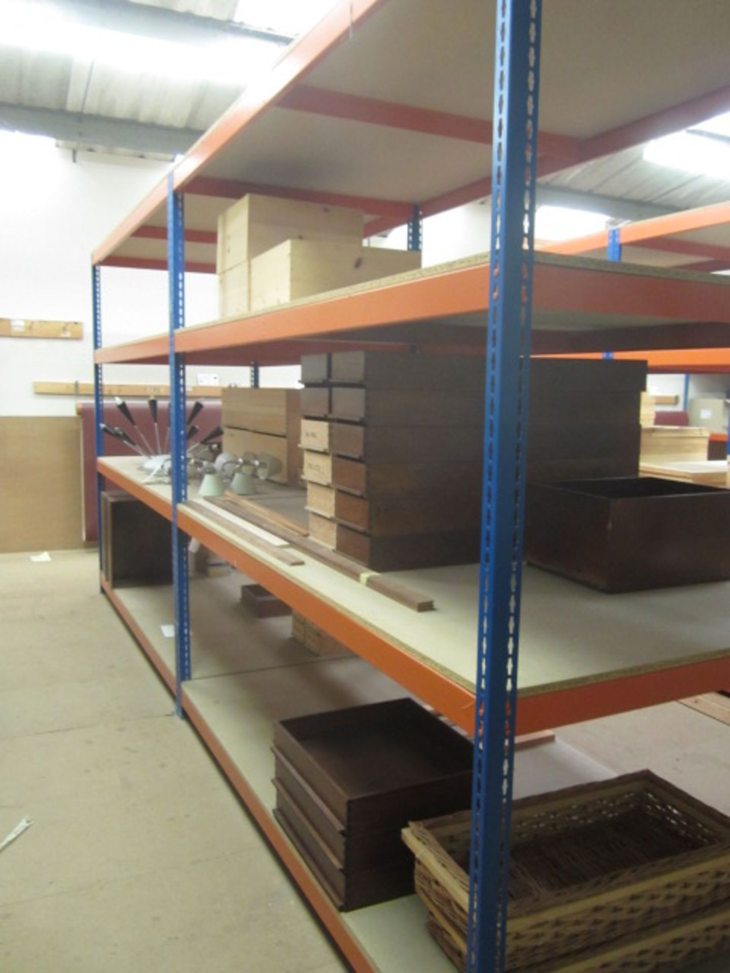 4 x bays of adjustable boltless racking, approx. size 5m x 1230mm x height: 2.5m (excluding - Image 2 of 3