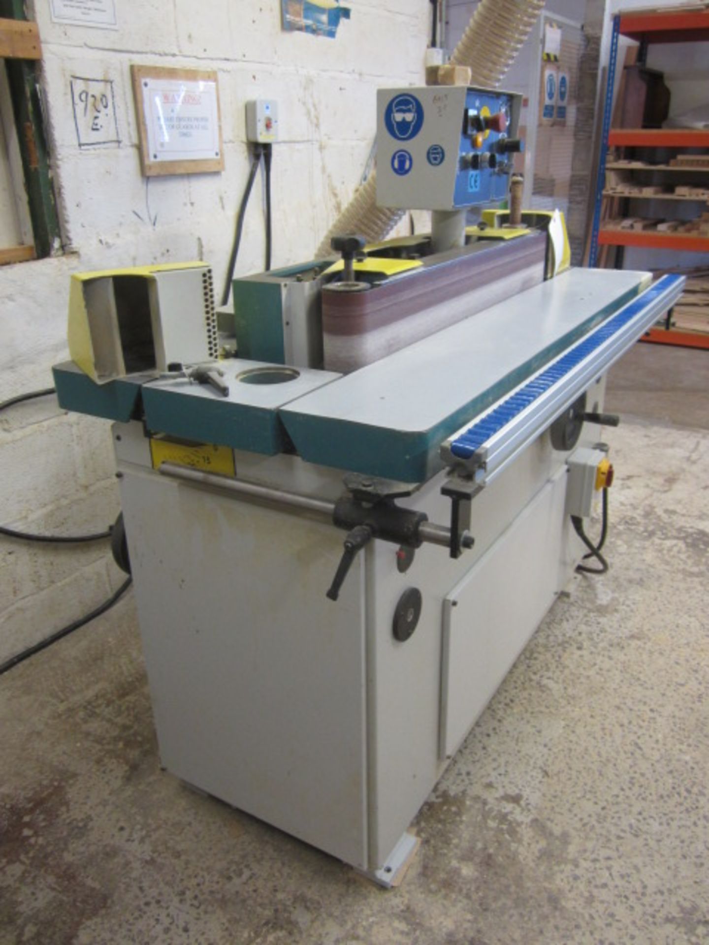 Costruzioni Meccaniche OBS150 900 x 150mm horizontal belt sander, serial no: K105045 (2001), 45° - Image 2 of 7