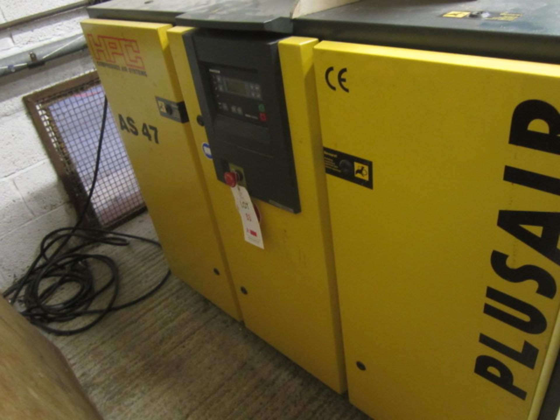 HPC Plusair AS47 packaged air compressor sets, serial no: 178463/1065. **NB: This item has no record