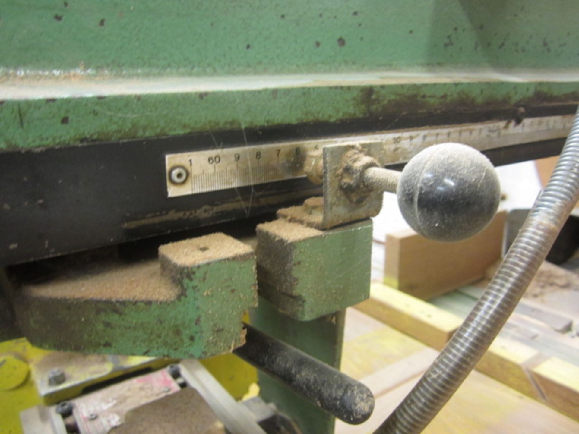 Wadkin Bursgreen cross cut radial arm, cut off saw, Driv Loc electronic DC injection brake, with - Image 4 of 5