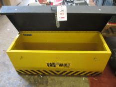 Van Vault Outback site tool box, approx. size 52" x 19" x 20"