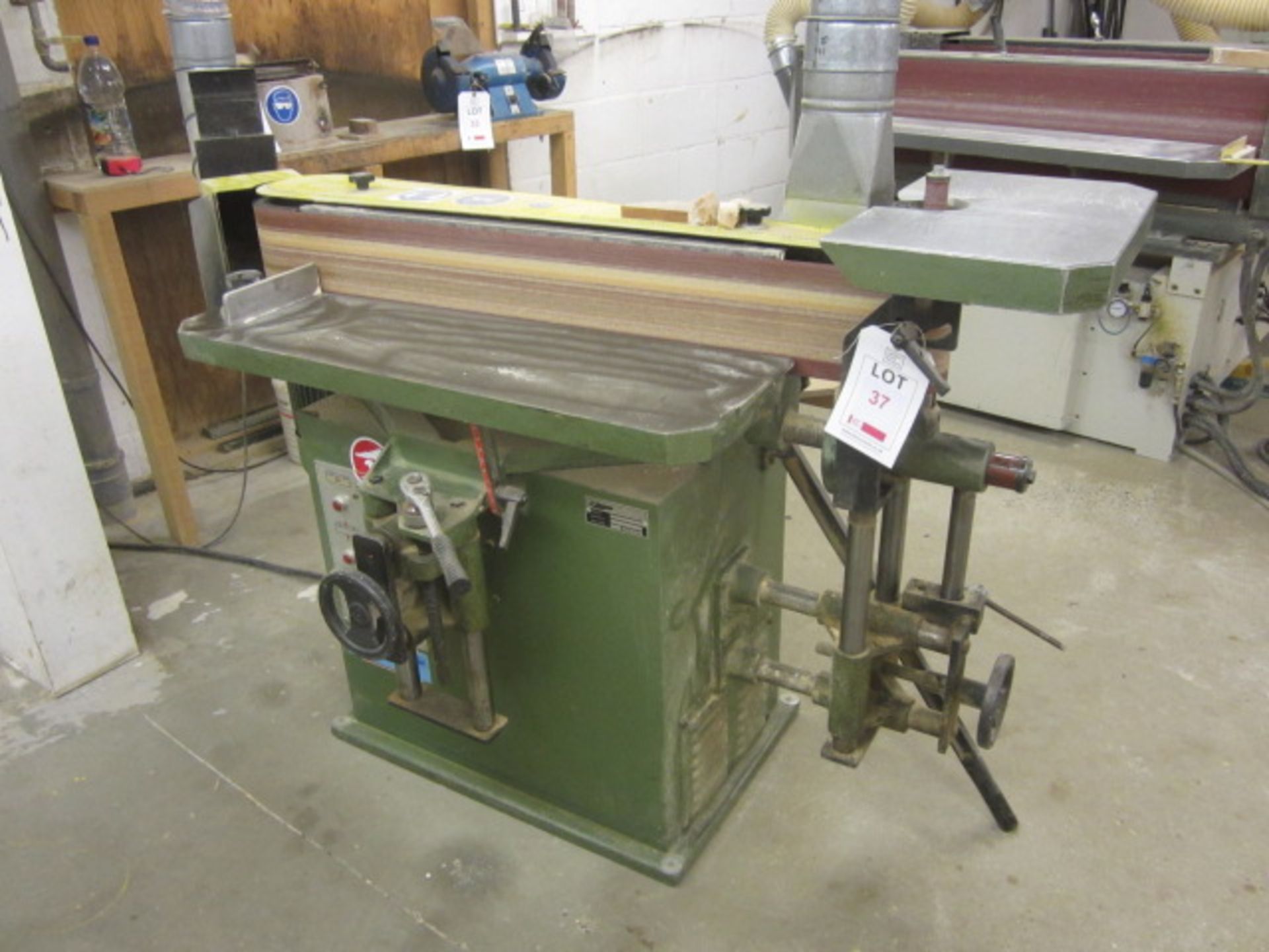 LASM 6" belt sander, with spindle sander, model NTS 1000C, serial no: 1097302 (1987). **NB: this