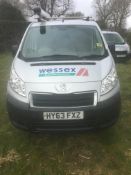 PEUGEOT EXPERT 1000 L1H1 HDI signwritten panel van, with roof rails and tube box, Registration No...