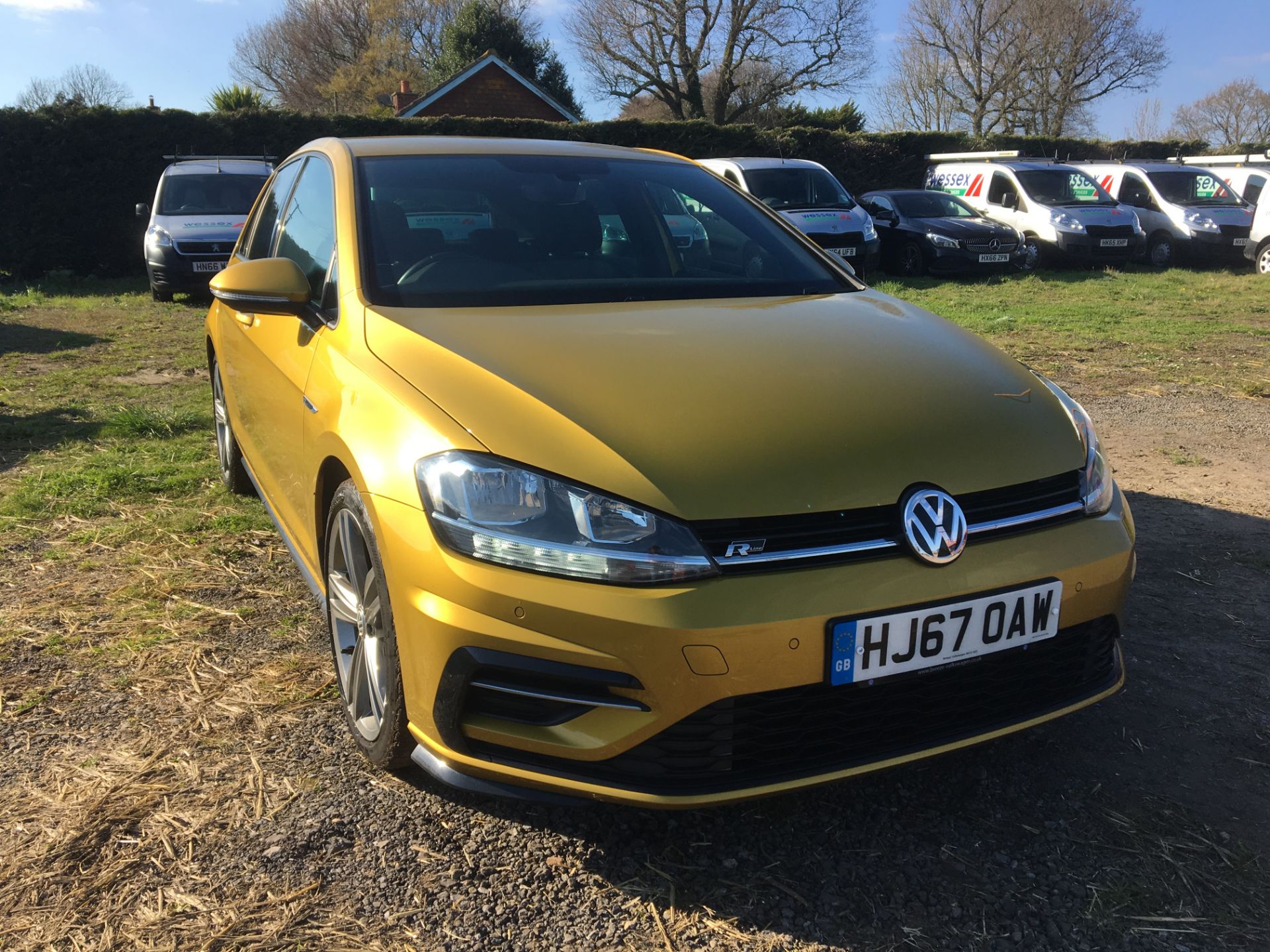 VOLKSWAGEN GOLF R LINE 2.0 TDI BMT 5 door hatchback diesel car, Registration No. HJ67 OAW - Image 2 of 13