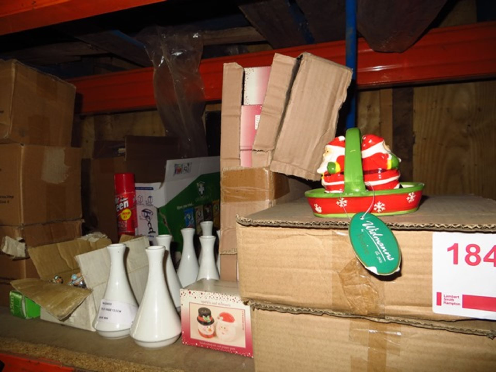 Contents of Two Shelves to include 45 Planters, 5 Watch Sets, Candles, Porcelain Figurines, Vases, - Image 4 of 6