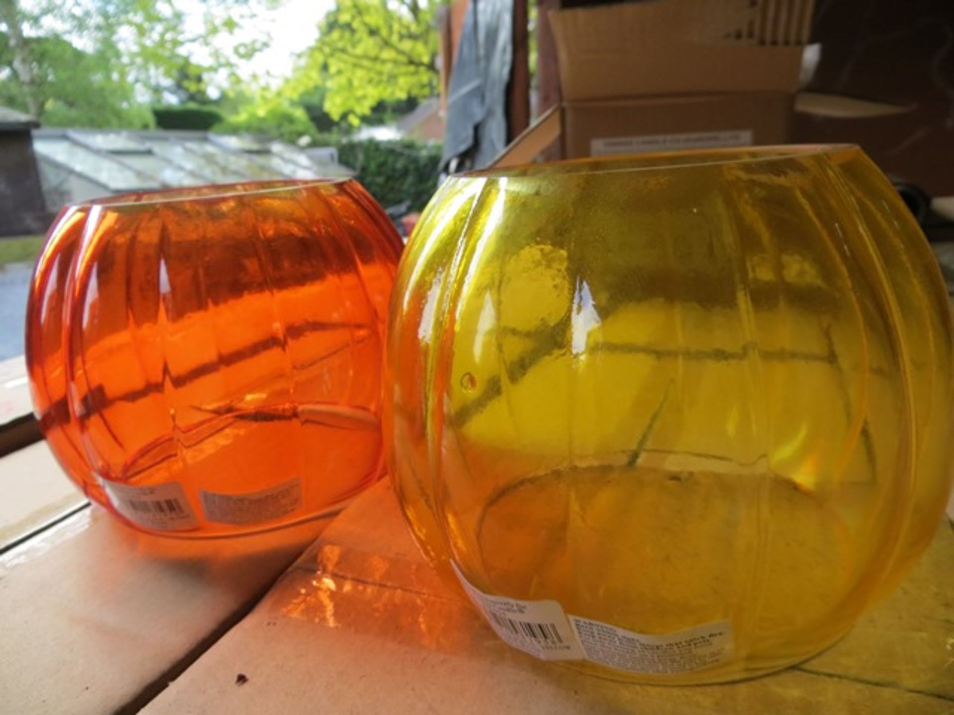 Mixed Pallet of Orange & Yellow Yankee Glass Candle Jar Sleeves 230 unitsPlease note: This lot,