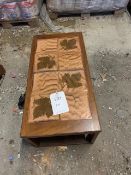 Coffee Table with Tile Top 960 x 480 x 400mmPlease note: This lot, for VAT purposes, is sold under