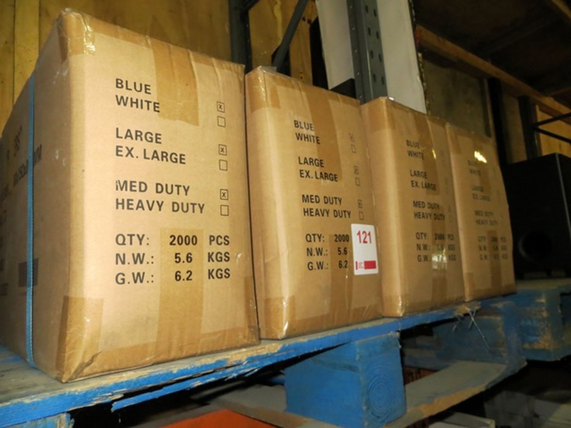 Four Boxes of Medium Duty Blue Large Overshoe Guards 2000 per box (8,000 pieces)Please note: This - Image 2 of 2