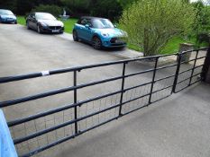 Set of Adjustable Metal Driveway Gates (currently 4.8m x 2m)Please note: This lot, for VAT purposes,