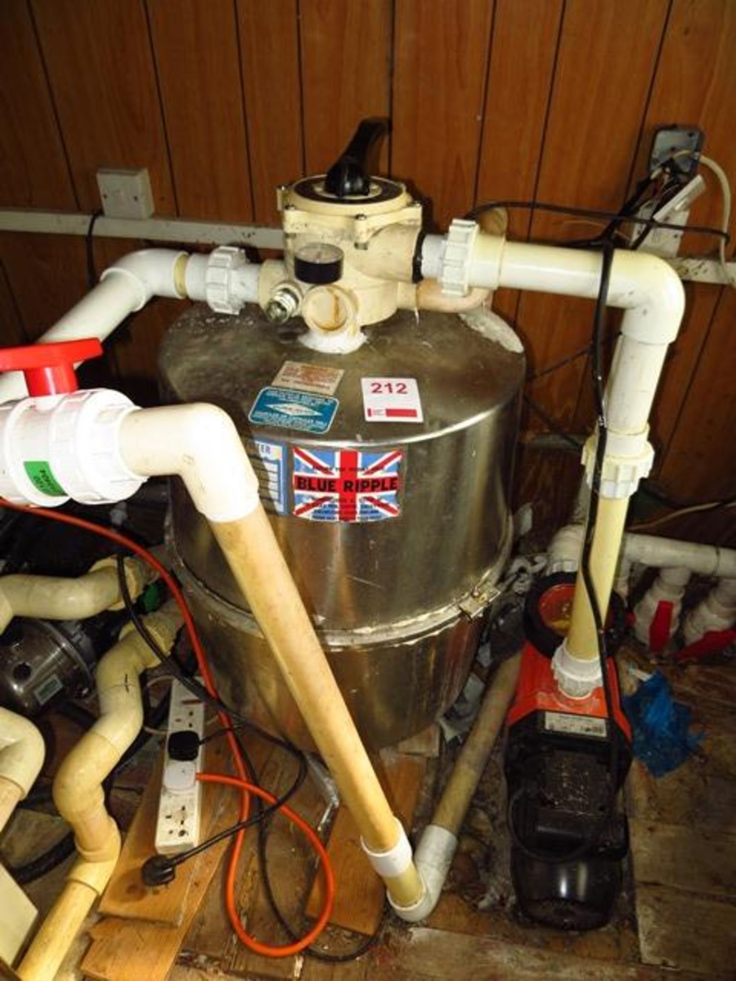 Pool Filtration & Heating System to include Fine Sand Filter type MONO22 s/n 2102, Purex Pool - Bild 2 aus 3